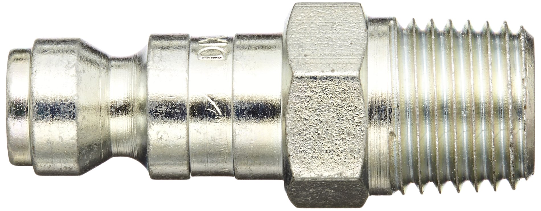 Dixon Valve J2M2 Steel Truflate Automotive Interchange Pneumatic Fitting, Nipple, 1/4