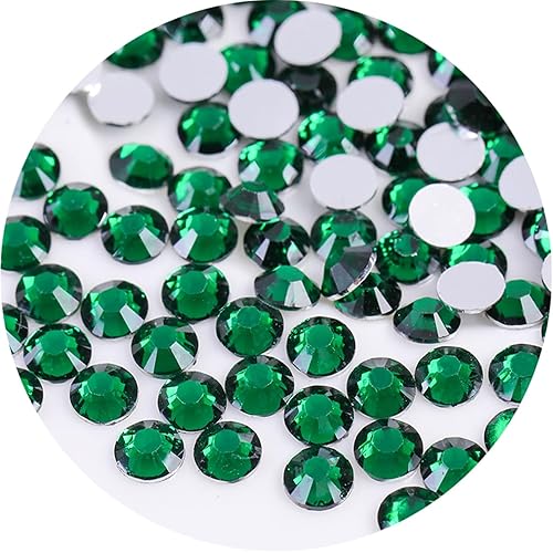 Miniatura 15 de 4500 diamantes de imitación SS6 de 0.079 in con parte trasera plana para uñas, manualidades, gemas redondas con purpurina y cristales para bricolaje