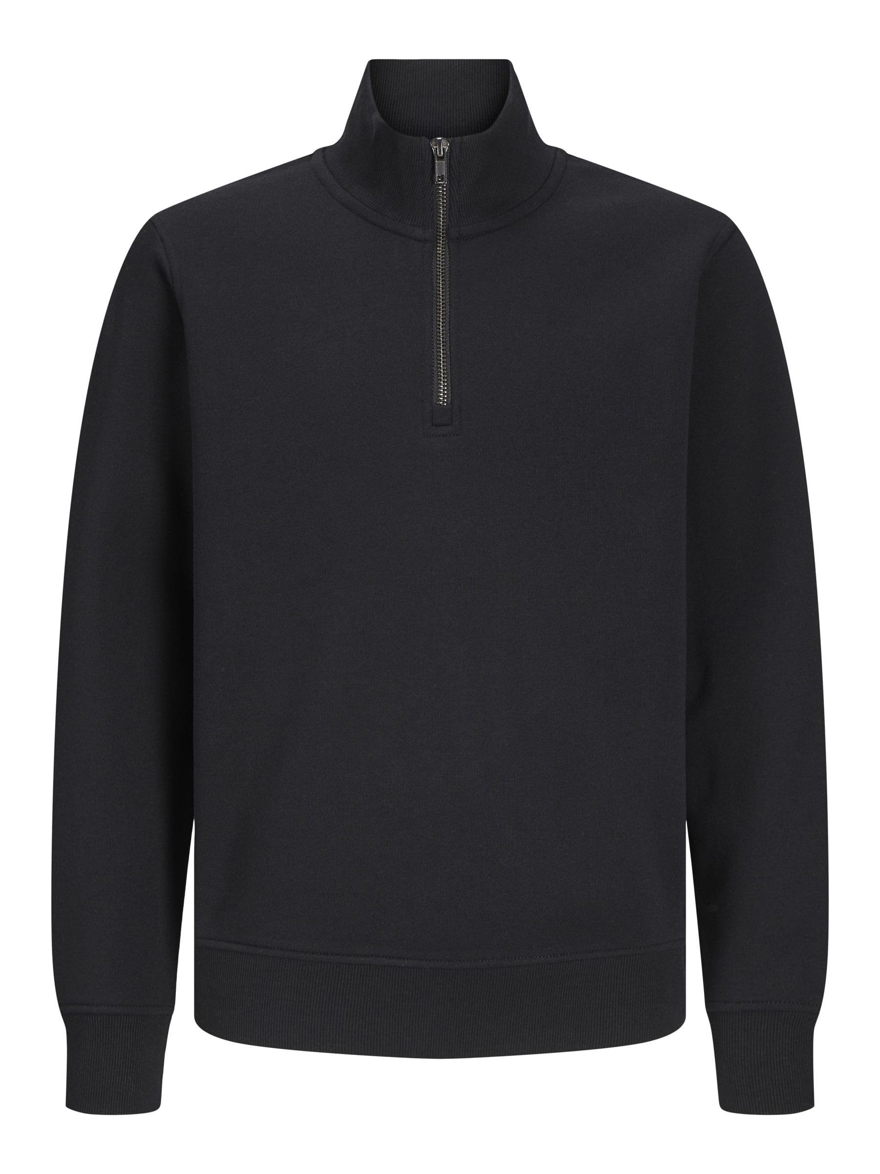 JACK & JONES Jjebradley Sweat Half Zip Noos Jnr, black, 128