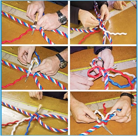 CARGEN Splicing FID,FID for Splicing Rope Kit Stainless Steel FID for Splicing Rope FID Splicing Tool with Plastic Handles Rope Fids