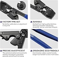 Vista 2 de Herramienta de abrazadera de cincha PEX para abrazaderas de acero inoxidable de 38" a 1", con 20 piezas de anillos de abrazadera de cincha PEX