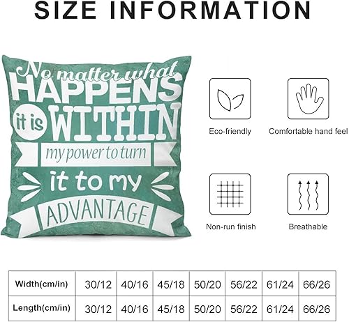 Miniatura 10 de Fundas de almohada de terciopelo modernas, motivacionales, con cita motivacional, para decoración del hogar, sofá, silla, dormitorio, 22 x 22