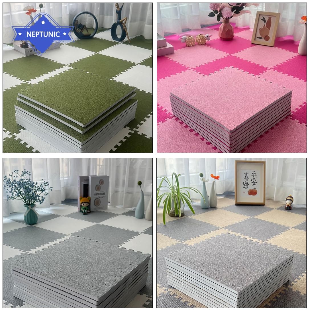 150枚【タイルカーペット】ジョイントマット タイルマット ラグ防音 床暖房対応 Amazon | ジョイントマット 夏用 大判 タイルカーペット フロアマット