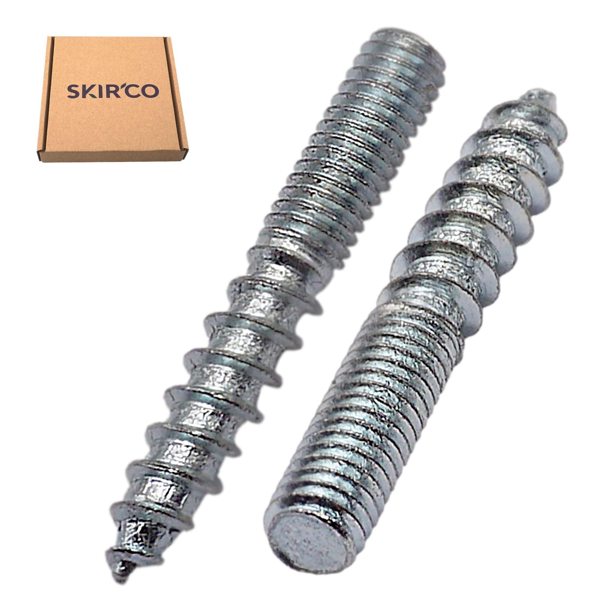 SKIR'CO (50 pcs) Hanger Bolts M6 x 40 mm, Double Ended Thread Dowel Screws, Double Headed Bolts - Image 2
