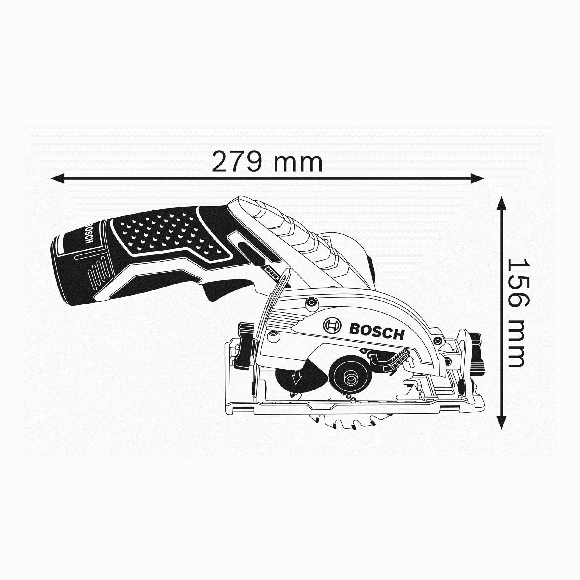 Bosch Professional 12V System scie circulaire sans-fil GKS 12V-26 (Ø de lame : 85 mm, avec L-BOXX)