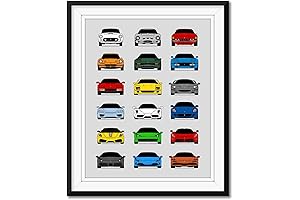 Ferrari Generational Evolution Wall Art Print