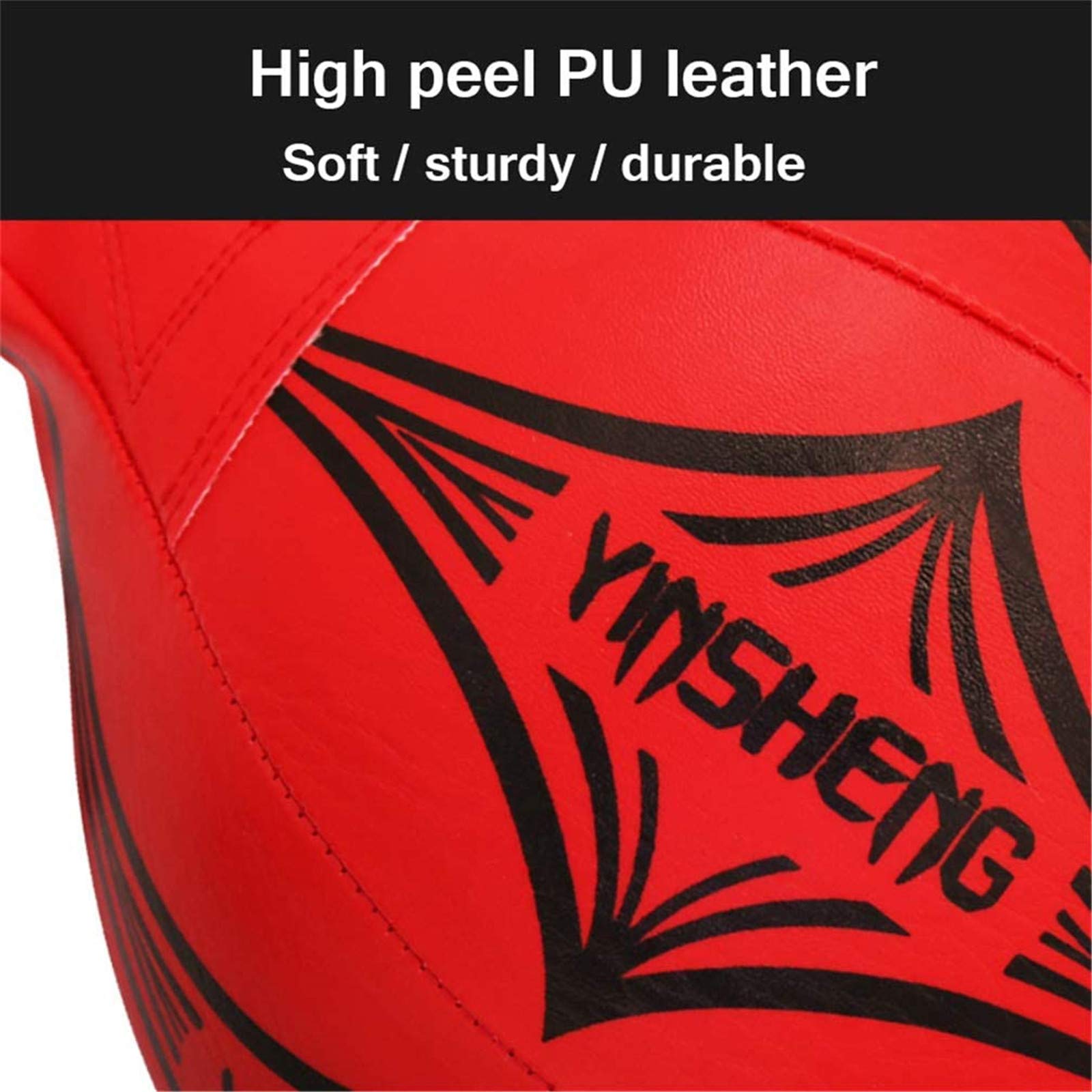 Ballon de Boxe Vitesse Entraînement Double-extrémité MMA Speed Punch Dodge Bag Cuir Professionnel avec Ventouse φ12cm