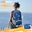 ZOMAKE Lightweight Packable Backpack 35L, Light Foldable Backpacks Water Resistant Collapsible Hiking Bag, Compact Folding Day Pack for Travel Camping(Dark Blue)
