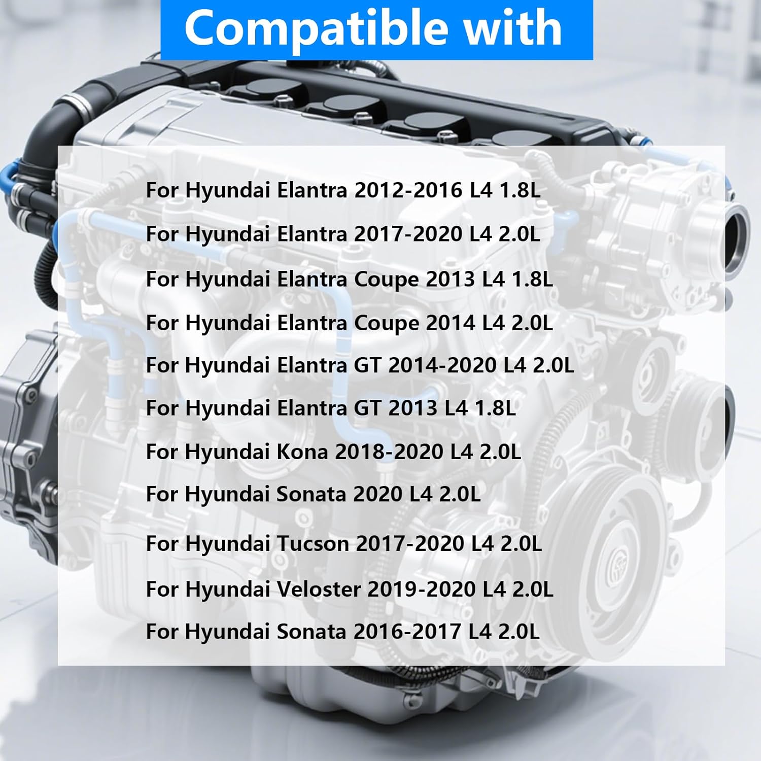243752E100 243552E100 Engine Variable Valve Timing Solenoid VVT 2-pc Intake Exhaust Compatible with 12-22 SONATA ELANTRA SOUL TUCSON FORTE VELOSTER FORTE5 OPTIMA RONDO SELTOS ELANTRA COUPE 1.8L 2.0L