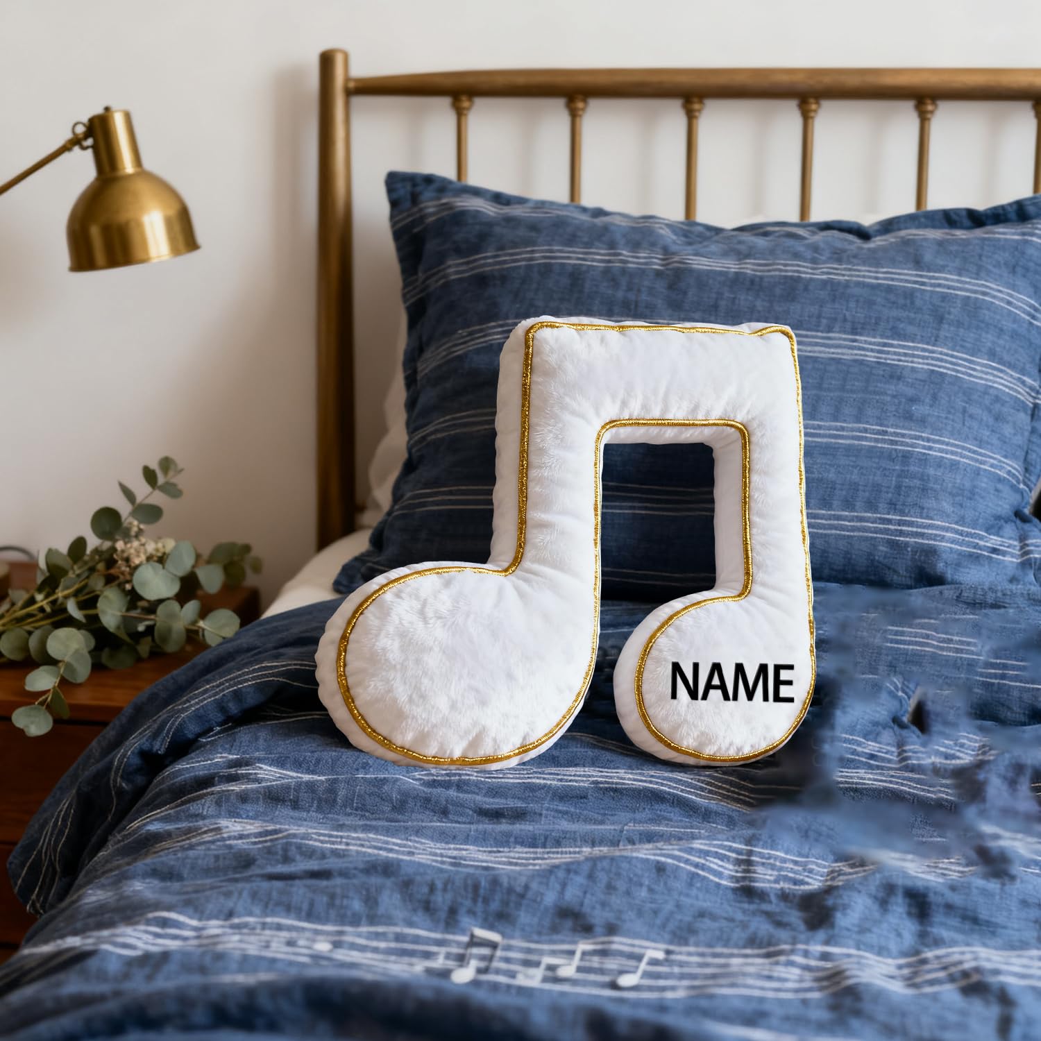 Cuscino Personalizzato a Tema Chitarra Elettrica, Cuscino a Forma di Chitarra Elettrica con Nome Personalizzato, Cuscini Decorativi in Spugna Musicale, Regali di Natale e Compleanno per