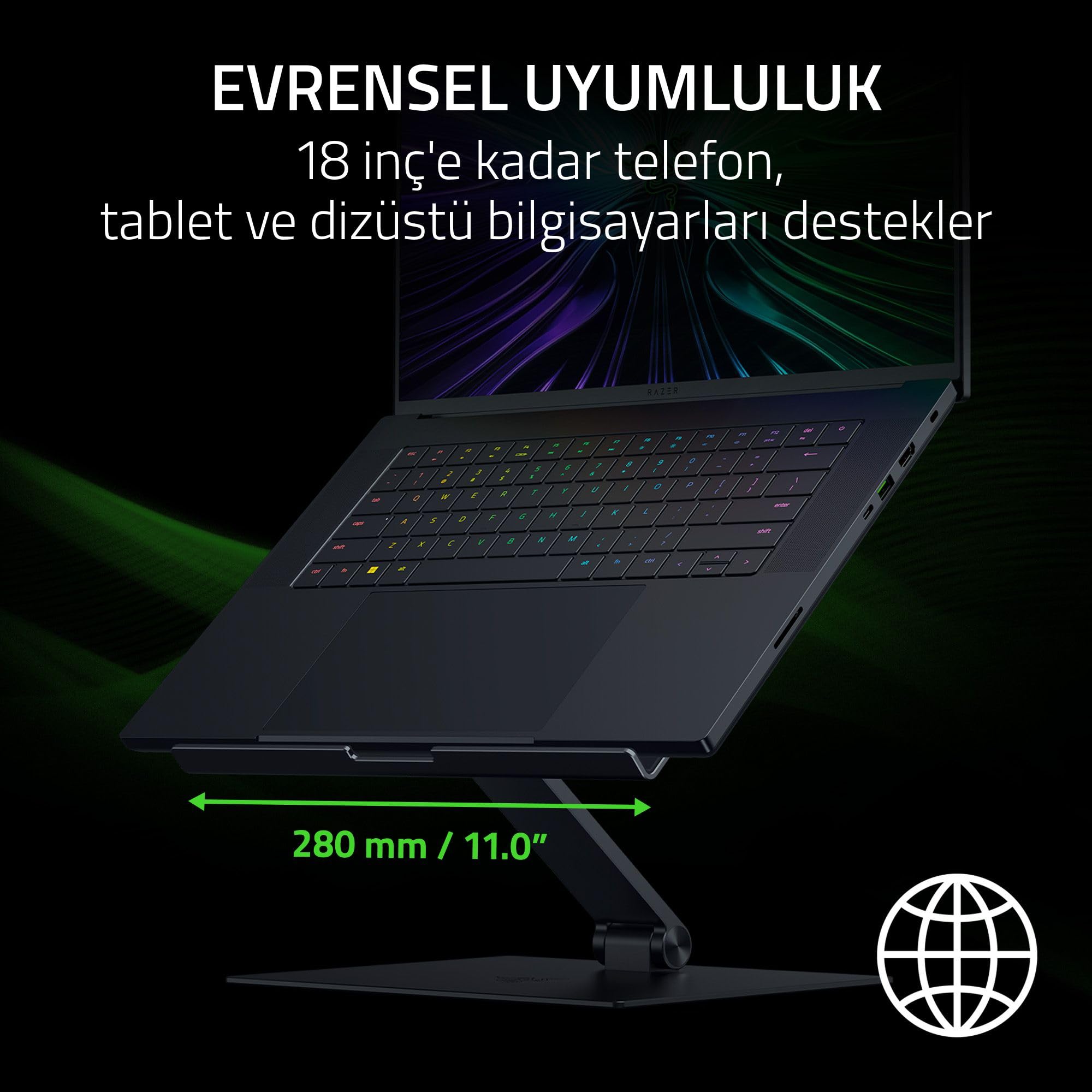 Razer Adjustable Laptop Stand - 18 inç'e kadar Dizüstü