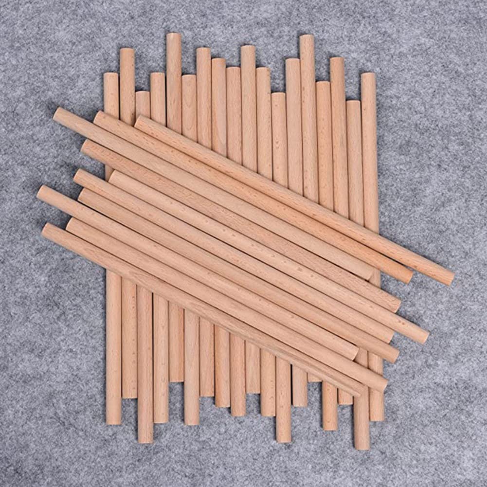 Qezodsx 60 Pieces Rhythm Sticks for Kids Bulk Wood Lummi Sticks Toddler and Classroom, Wood Color, 1.25x1.25x30cm - Image 4