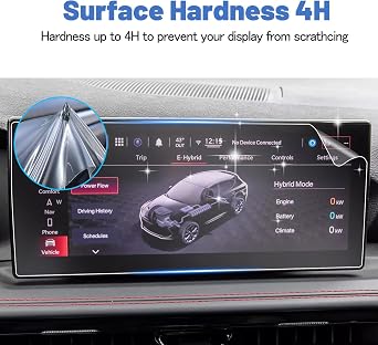 SHAOHAO 2 Pcs for 2026 Dodge Hornet Screen Protector for 2023 2024 2025 2026 Dodge Hornet Accessories (GT, GT Plus, R/T, R/T Plus) 10.25 Inch HD Clear Infotainment Display Anti-Fingerprint & Scratch