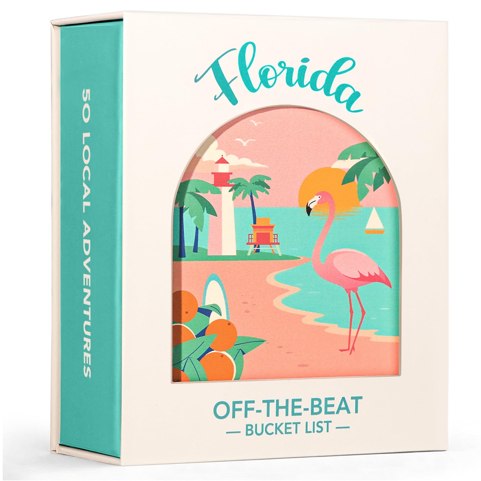 Florida Adventure Bucket List Cards, 50 carte da grattare per Stato | Gemme nascoste locali uniche, 2026 Schede elenco secchio fuori dal ritmo, Regali della Florida per coppie e famiglie