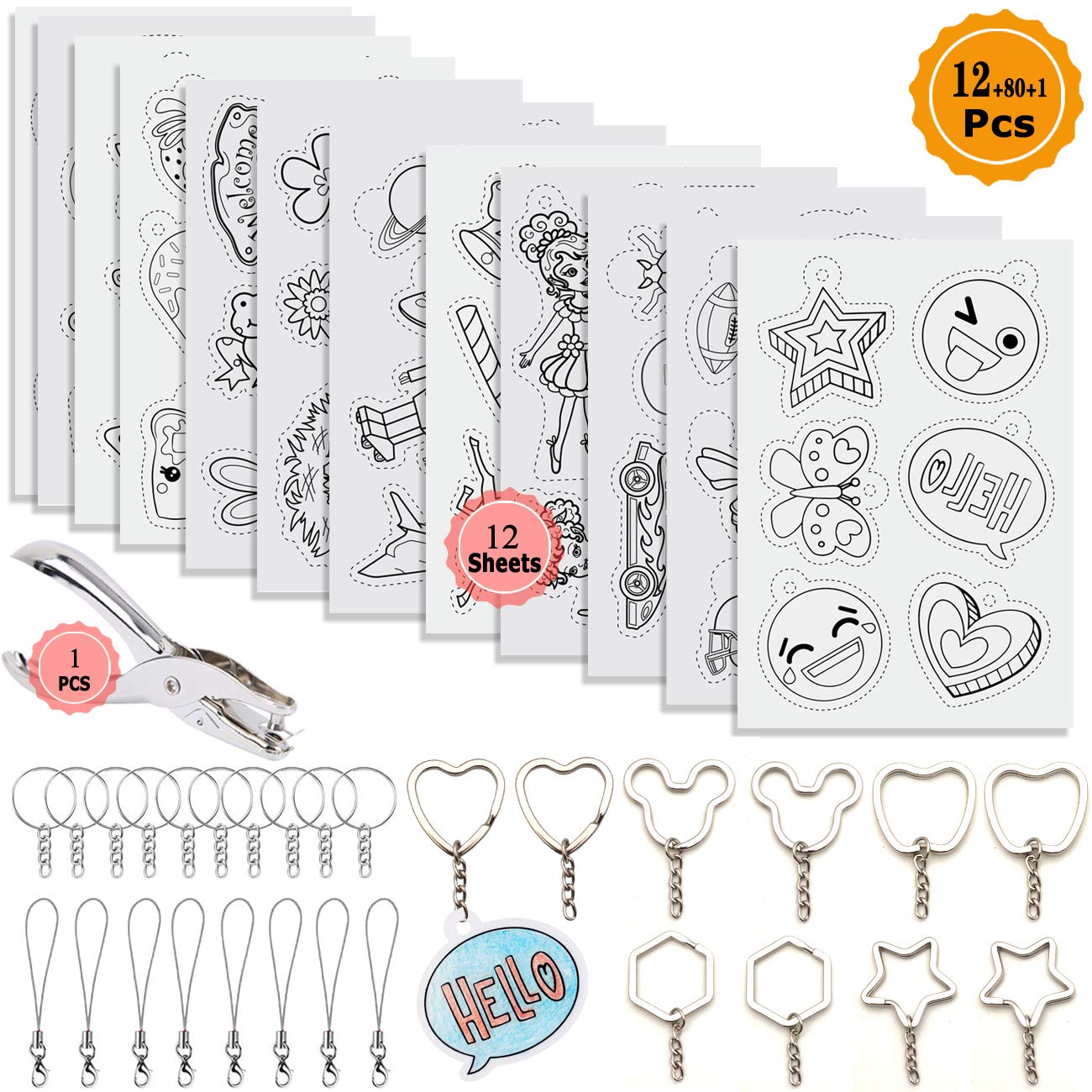 Buy YuChiSXHeat Shrink Plastic Sheet Kit,Shrinky Art Paper Kit Heat