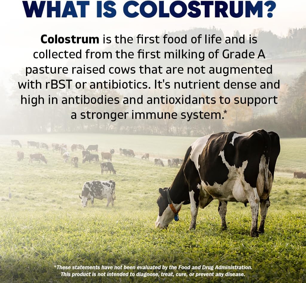 Vitamatic Bovine Colostrum 30% IgG Supplement 1500 mg per Serving - Supplement for Gut Health, Hair Growth, Beauty, Muscle Recovery, & Immune Support - 180 Veg Capsules - Image 4