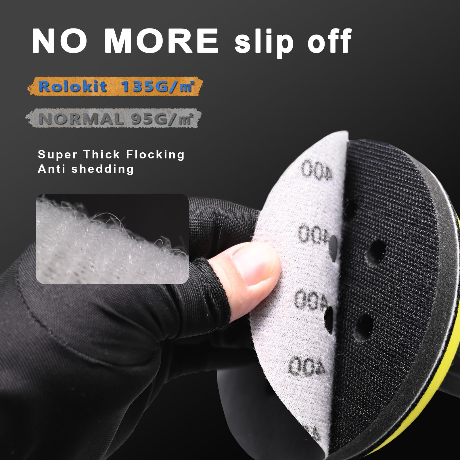 Sanding Discs - 101PCS Grit Assortment for Sanders -4