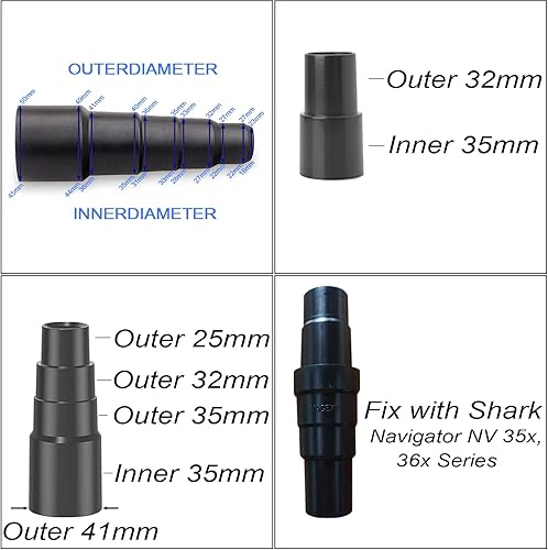 Miniatura 2 de Kit de adaptador de fijación al vacío, adaptador de manguera de vacío, suministro de piscina, conector de manguera de 1-14 pulgadas o 1-12 pulgadas,