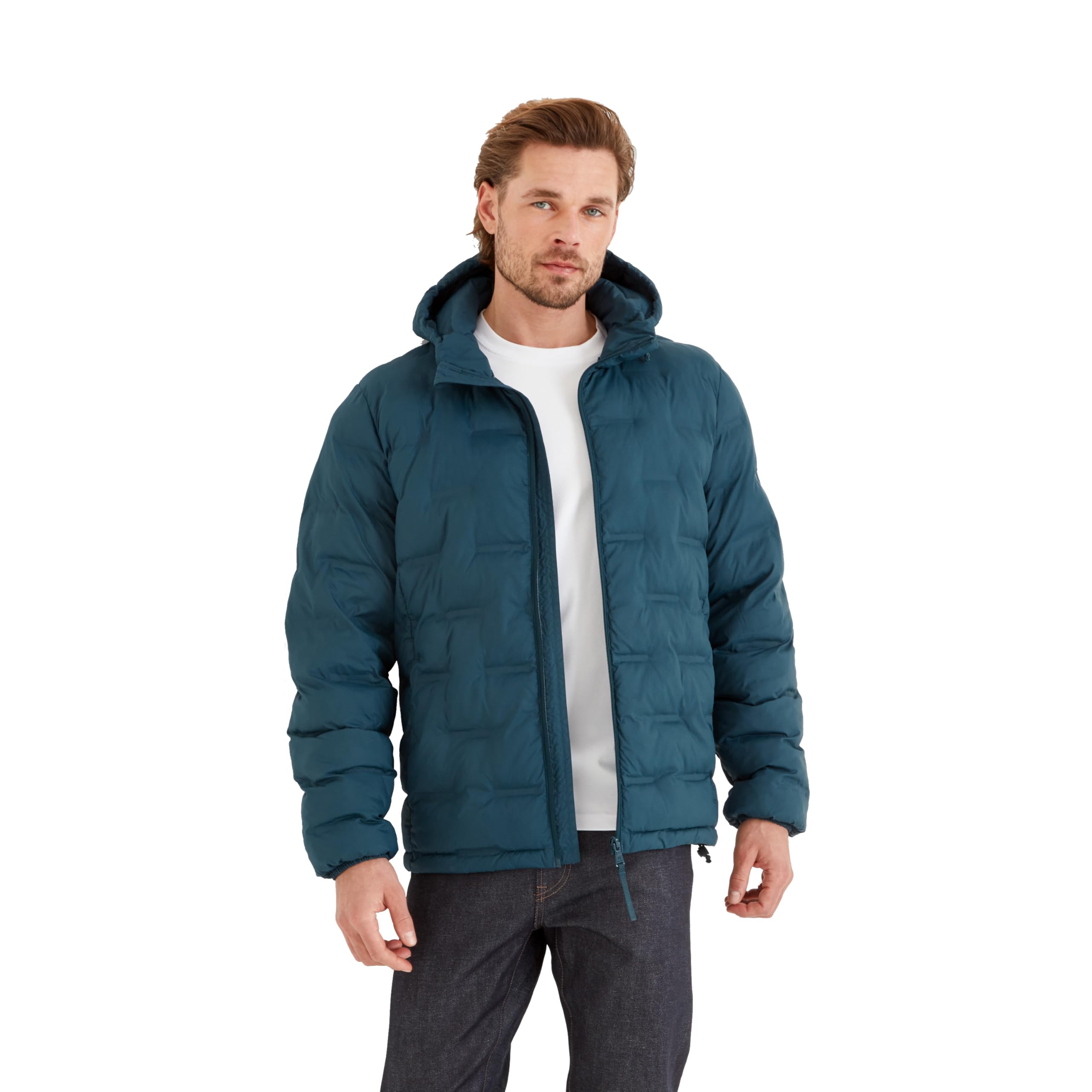 TOG24 Fender Men's Padded Heat-Sealed Jacket, Insulated Filling, Wind-Resistant & Warm. All seasons Baffle Jacket With DWR Coating For Light Rain Resistance