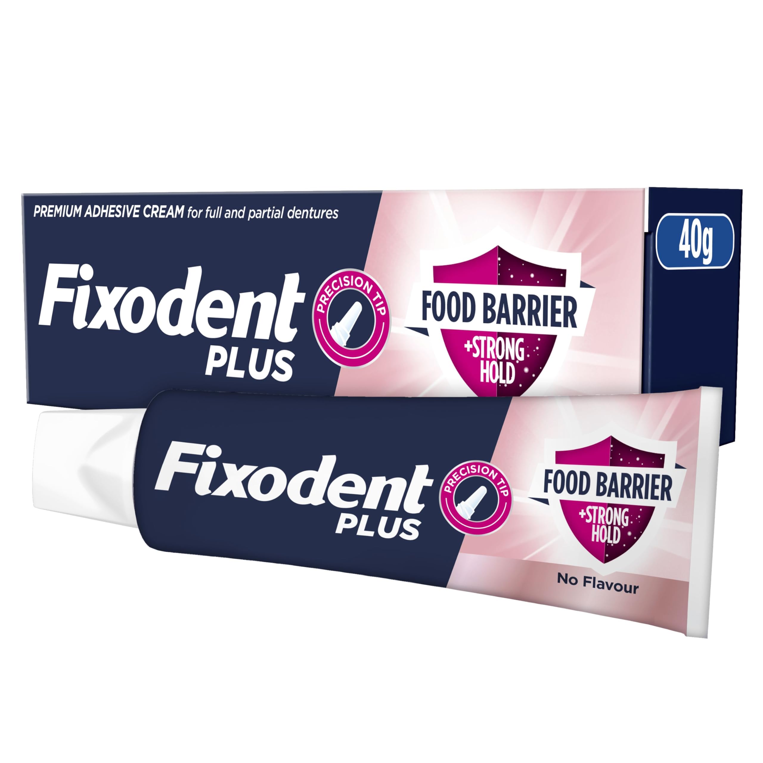 Fixodent Plus Best Food Seal Premium Denture Adhesive Cream 40 g