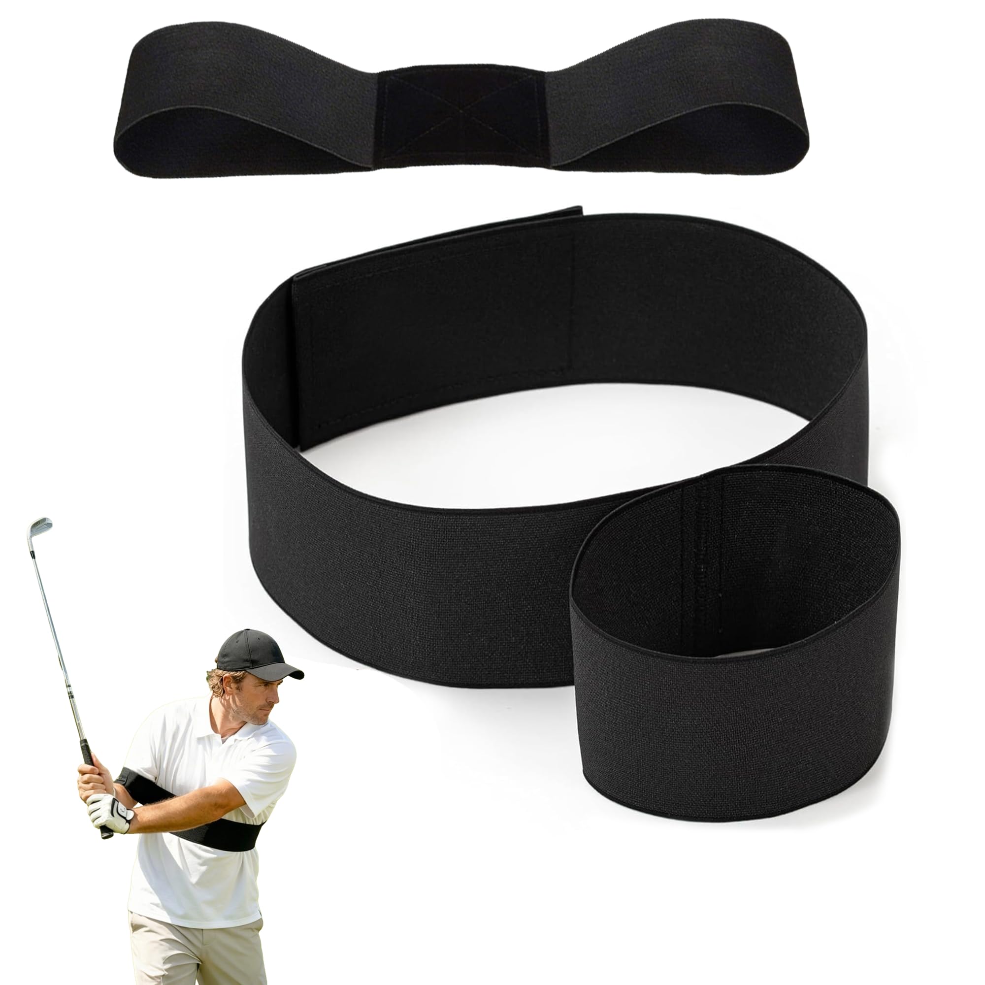 REKUA 2 Pcs Golf Swing Training Aid Set, Golf Swing Trainer, Practical