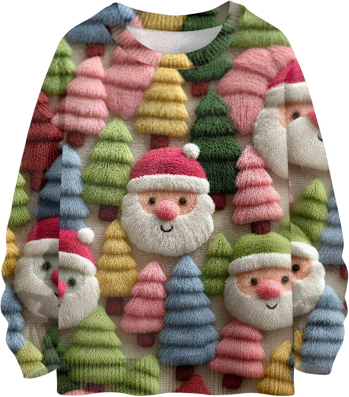 Womens Christmas Sweater Snowflake Xmas Funny Pattern Pullover Jumper Soft Knit Long Sleeve Holiday Winter Outfits