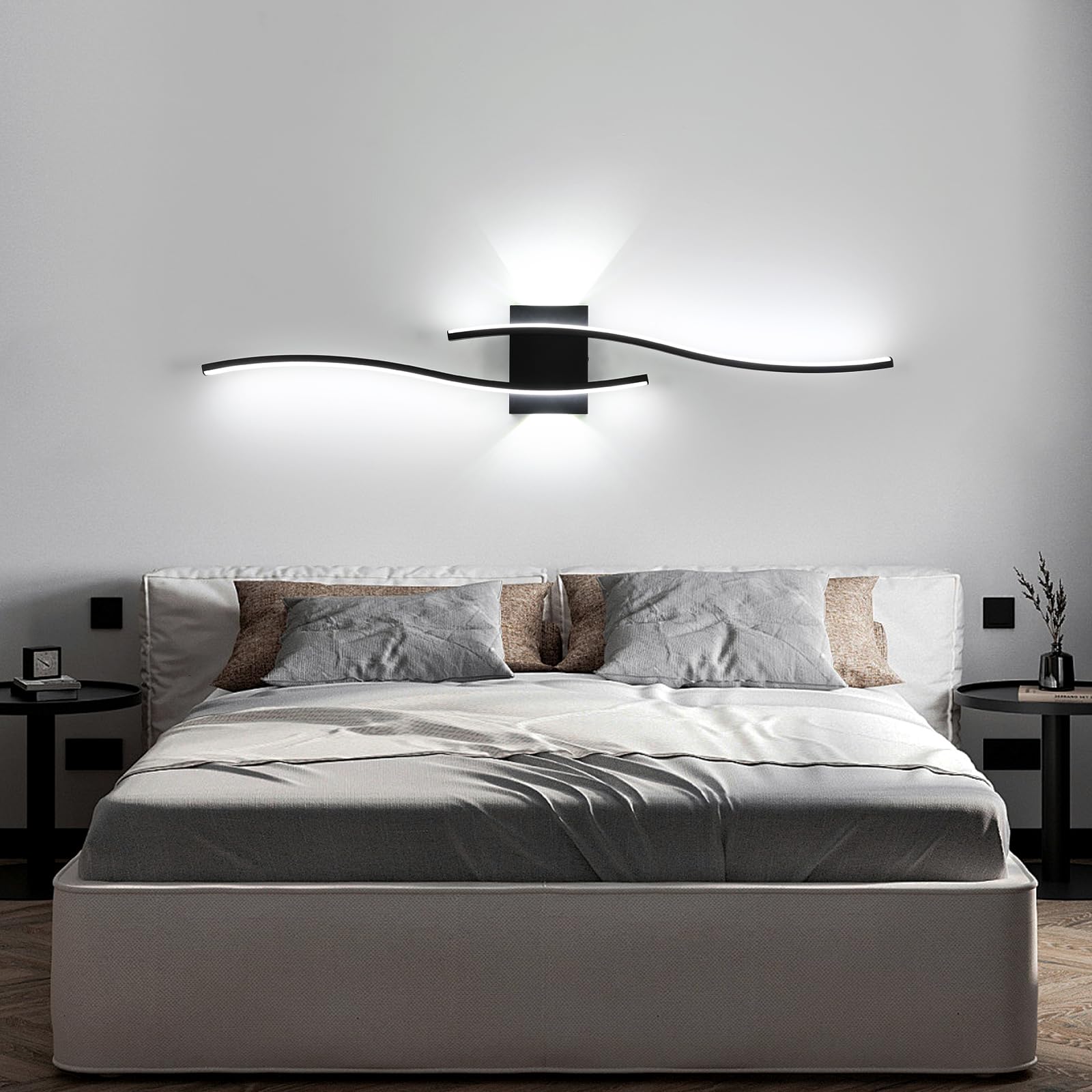 Applique Da Parete LED 15W 6500K Bianco Freddo - Design Moderno Per Interni | Illuminazione Camera, Corridoio - Foto 10