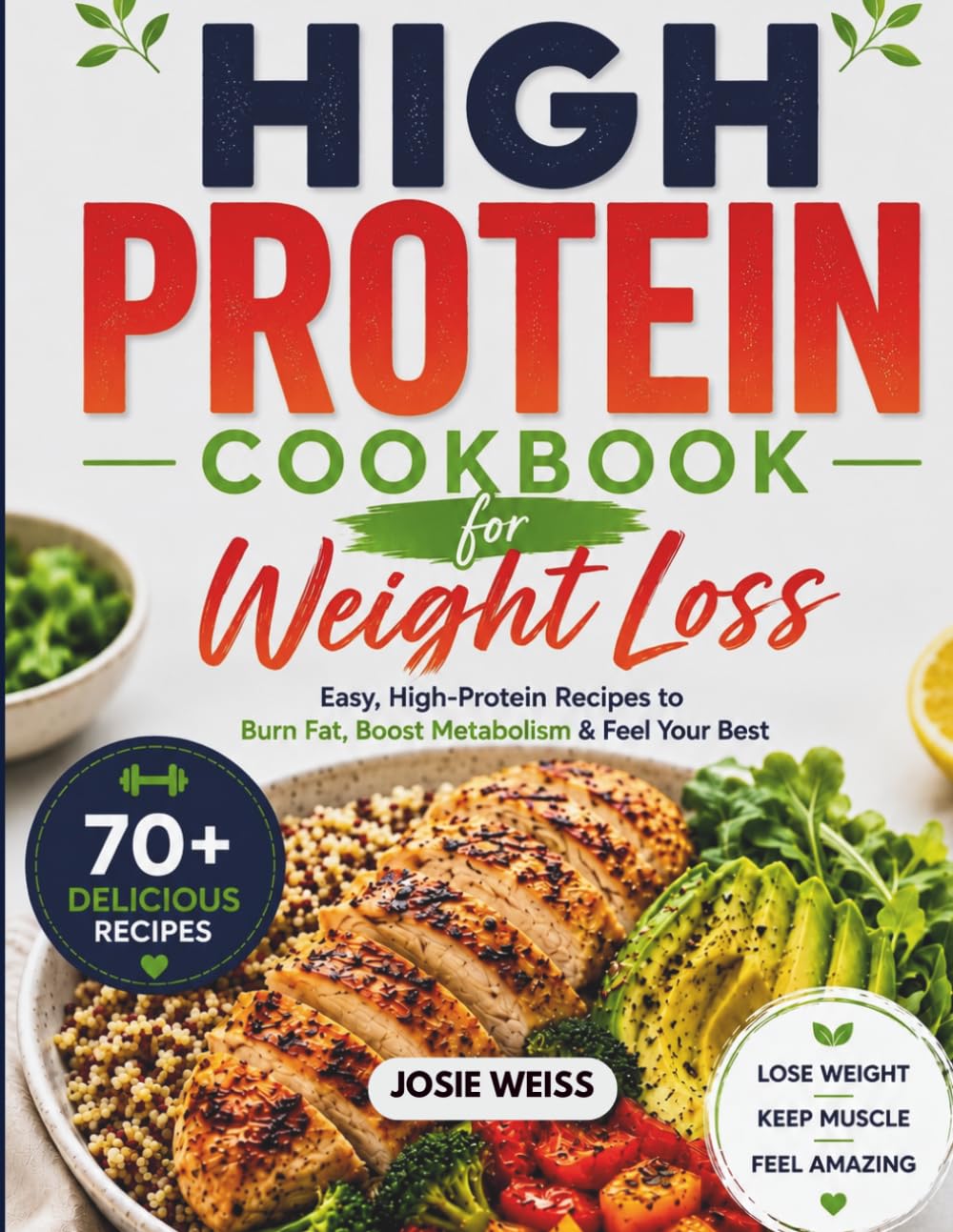 HIGH PROTEIN COOKBOOK FOR WEIGHT LOSS: Easy, High-Protein Recipes to Burn Fat, Boost Metabolism & Feel Your Best (Tailored Diet Food Lists)