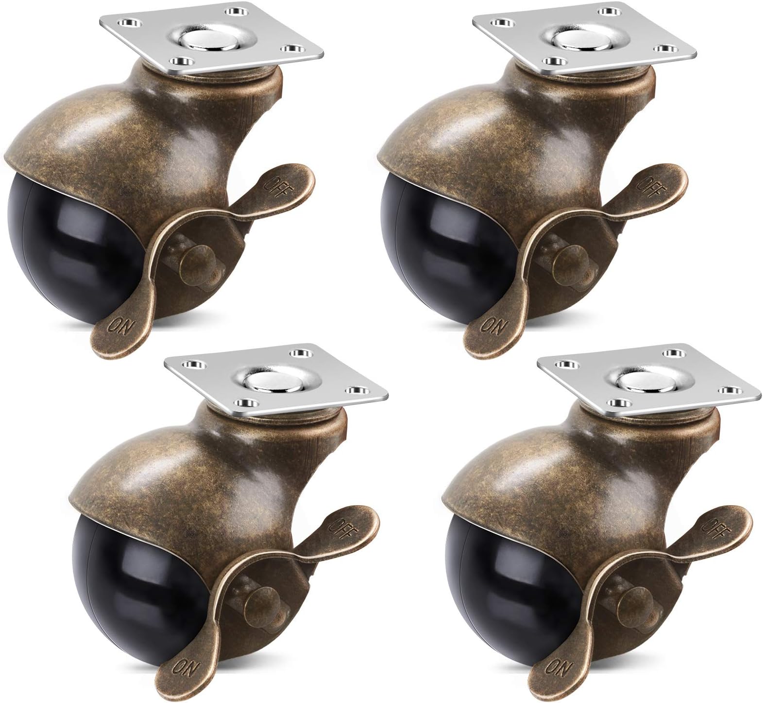 2 inches bronze swivel caster