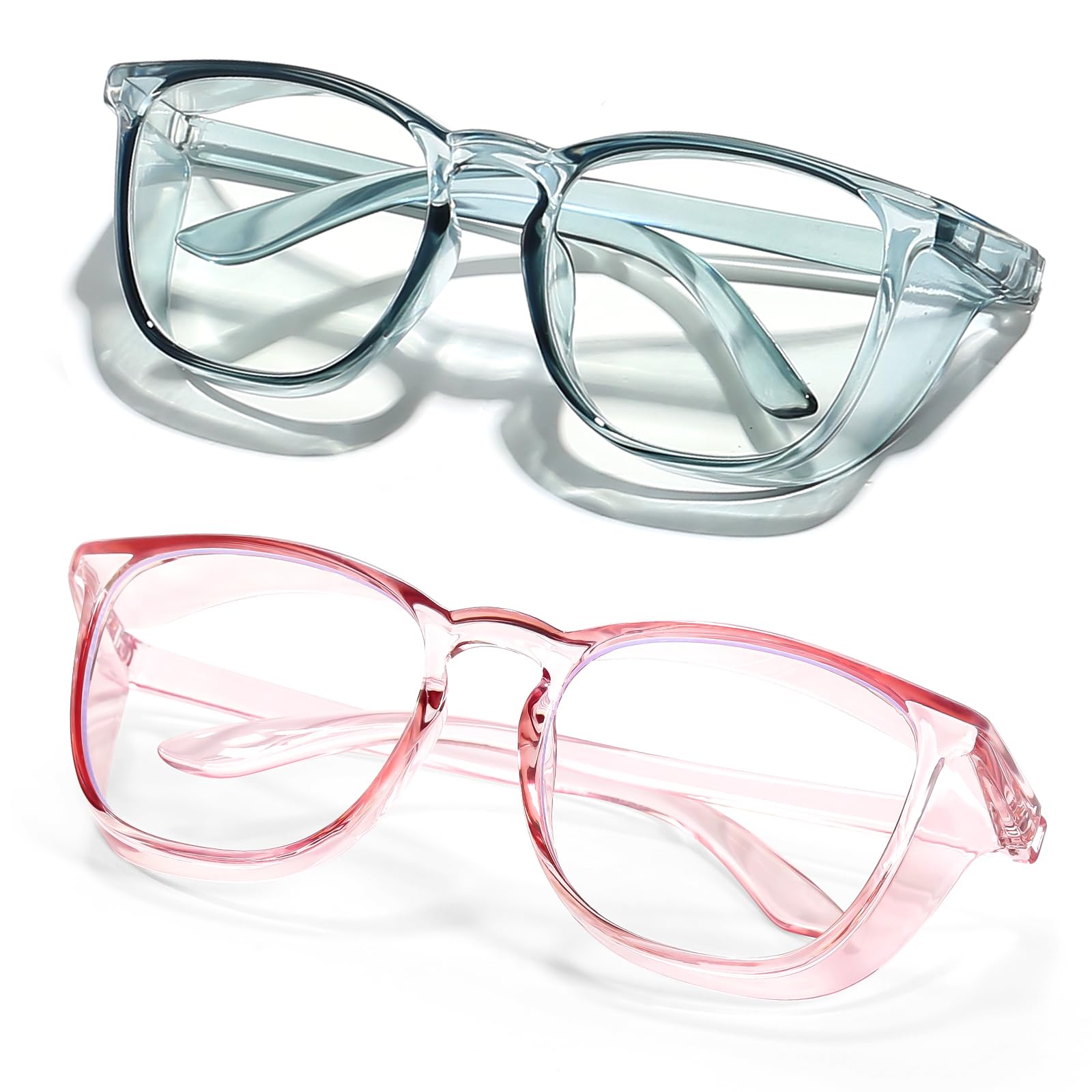 Lasmex Stylish Safety Glasses Goggles for Women Girls Anti-fog Glasses Protective Eyewear Clear Glasses