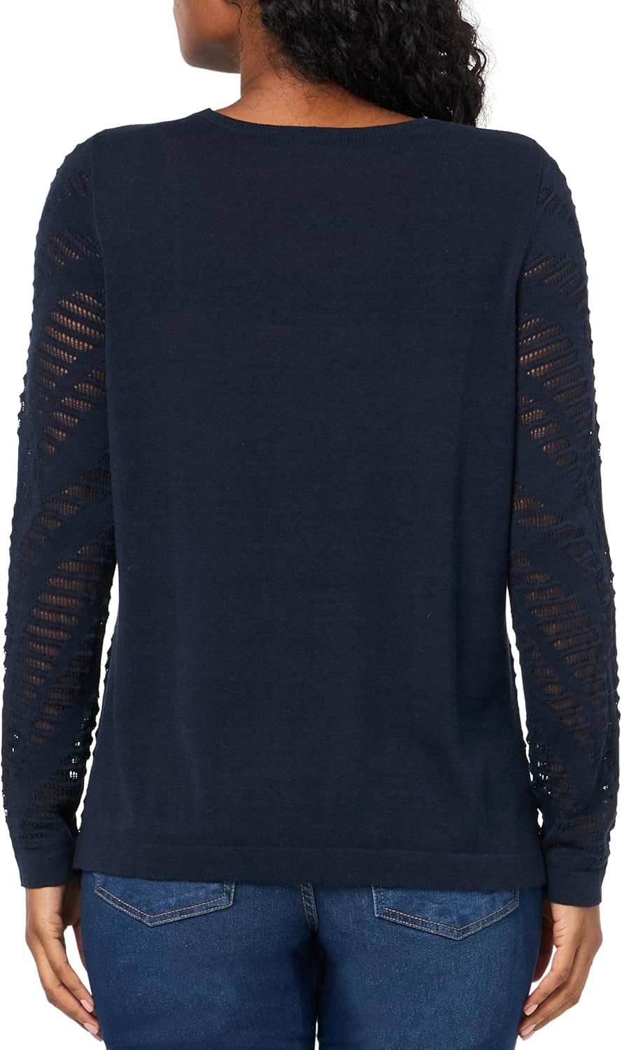NIC+ZOE Women's Placed Pointelle Sweater