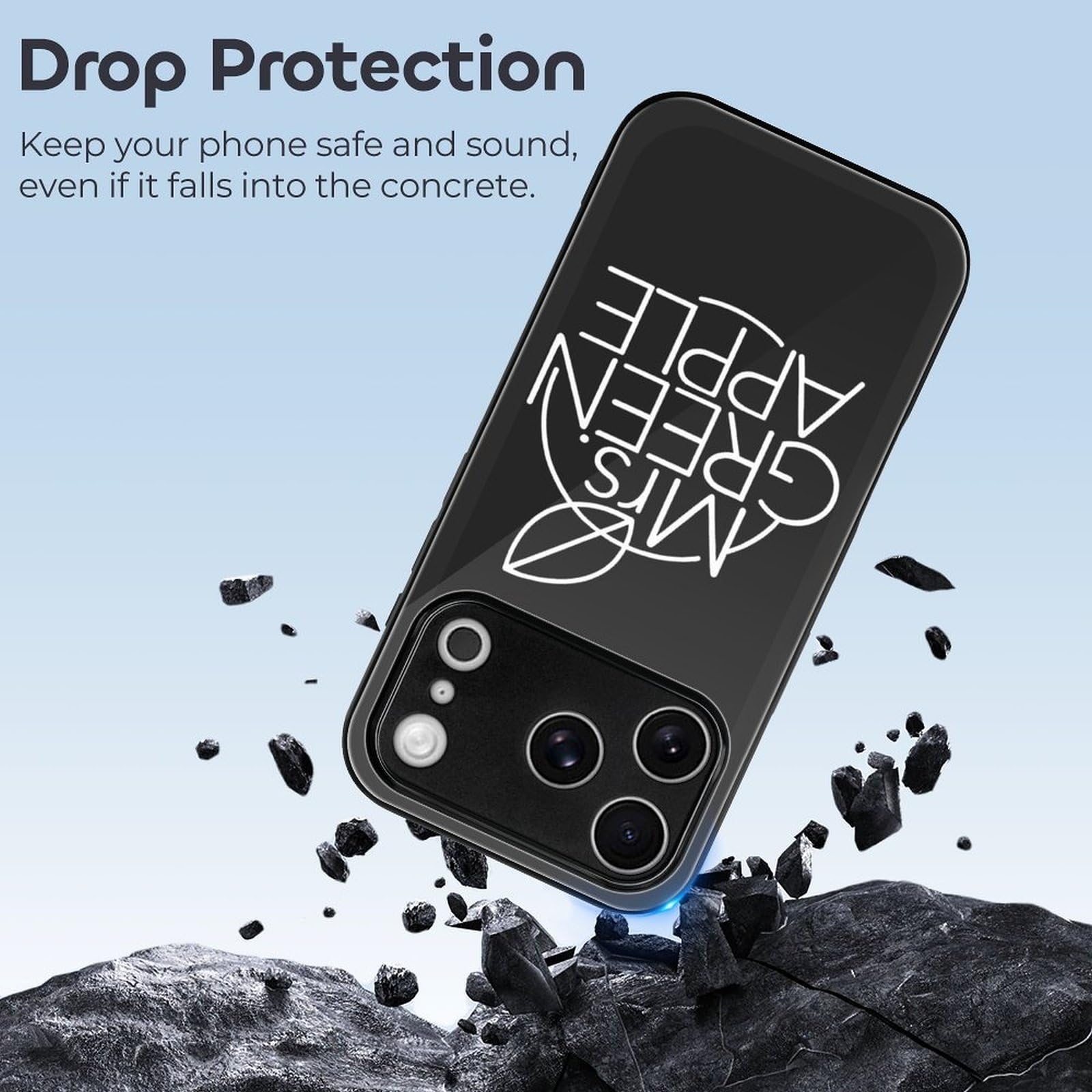 Amazon.co.jp: iPhone17Pro用ケース ミセス・グリーン・アップル 背面