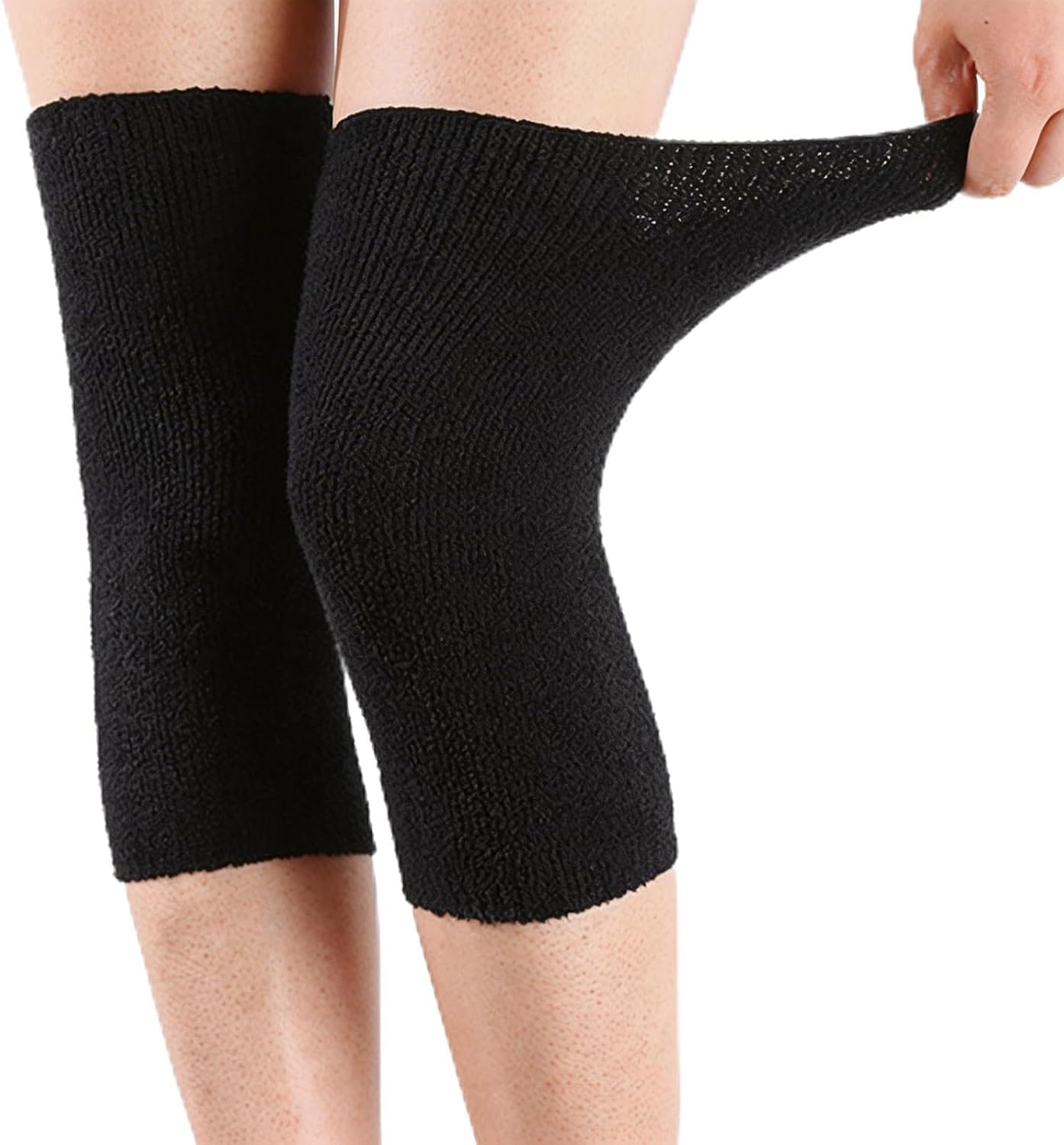 Knee Sleeve, Elastic Compression Knee Brace Breathable Knee Pads Leg Sleeves Thicken Thermal Knee for Men Women