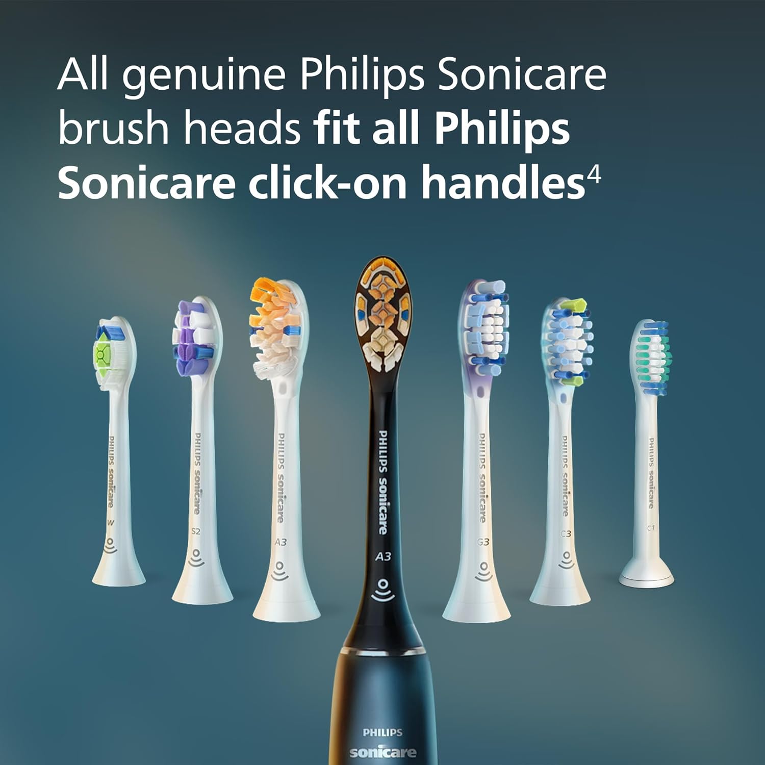 Philips Sonicare Genuine SimplyClean Replacement Toothbrush Heads, 5 Brush Heads, White, HX6015/03 - Image 6