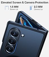 Vista 4 de TORRAS Funda magnética a prueba de golpes compatible con Samsung Galaxy Z Fold 6 con soporte para S Pen [compatible con Magsafe]