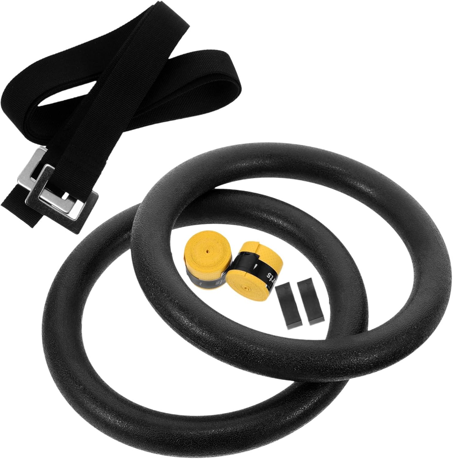 1 Pair Gymnastic Rings for Pull Up Bar Heavy Duty Fitness Rings for Core Workouts Indoor Exercise and Strength Training for Men and Women Home Gym Accessories