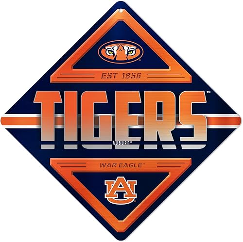 Miniatura 178 de Rico Industries NCAA - Letrero de metal estándar de 16.5 x 16.5 pulgadas, decoración del hogar, dormitorio, oficina, cueva de hombre