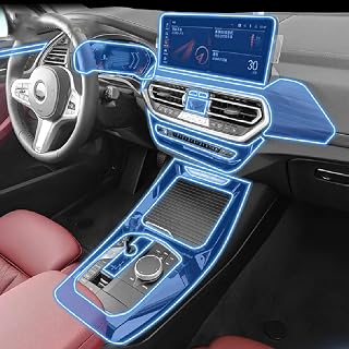 NBHB Película Interior do Carro Painel de controle Shift console central Anti-risco transparente TPU Película de proteção, para BMW G02 X4 2022
