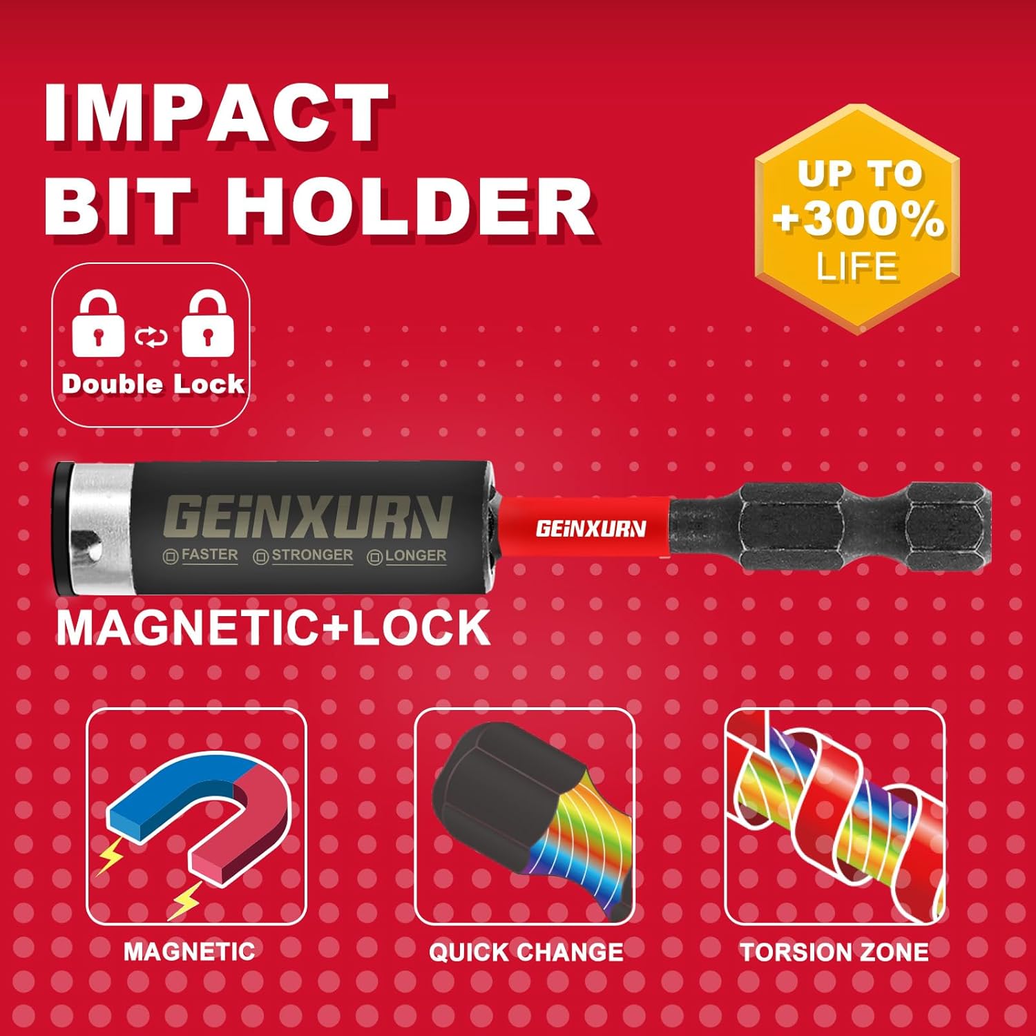 181 Pieces Impact Screwdriver Bits Set with Colorful Boxes, 1" Magnetic (PH2,PZ2,SQ2,T10,T15,T20,T25,T30) S2 Steel Multi Driver Bits - Image 6