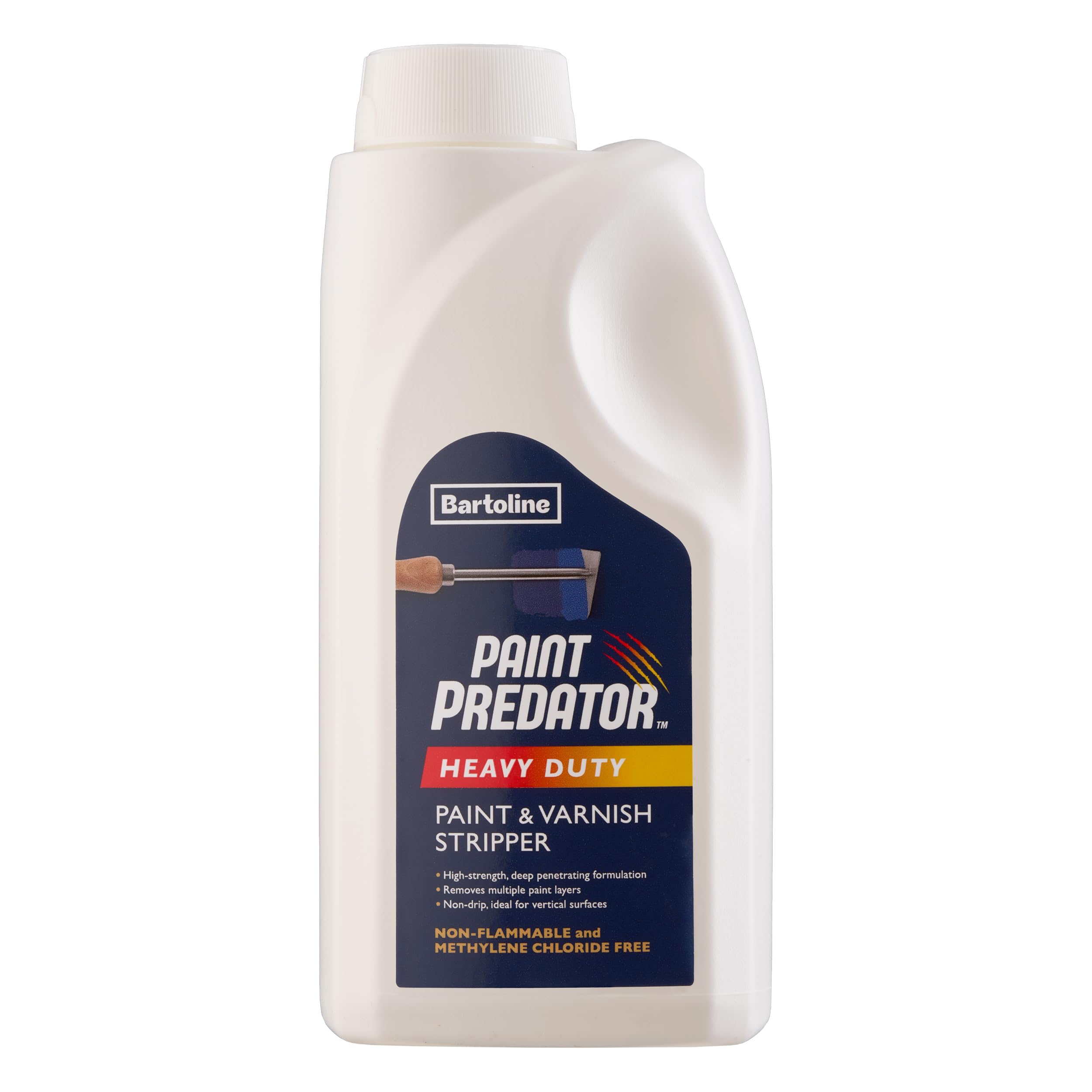Bartoline Paint Predator™ Heavy Duty Paint & Varnish Stripper 1l – Professional Strength, Non-Caustic Paint Remover for Wood, Metal & Masonry