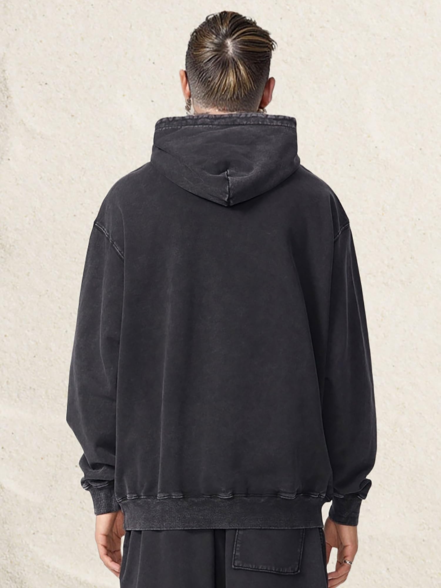 Sudadera Con Capucha Oversize Para Hombre Y Mujer, Sudaderas Vintage Batik Con Degradado Para Parejas, Hoodie Unisex Con Lavado Ácido, Estilo Urbano