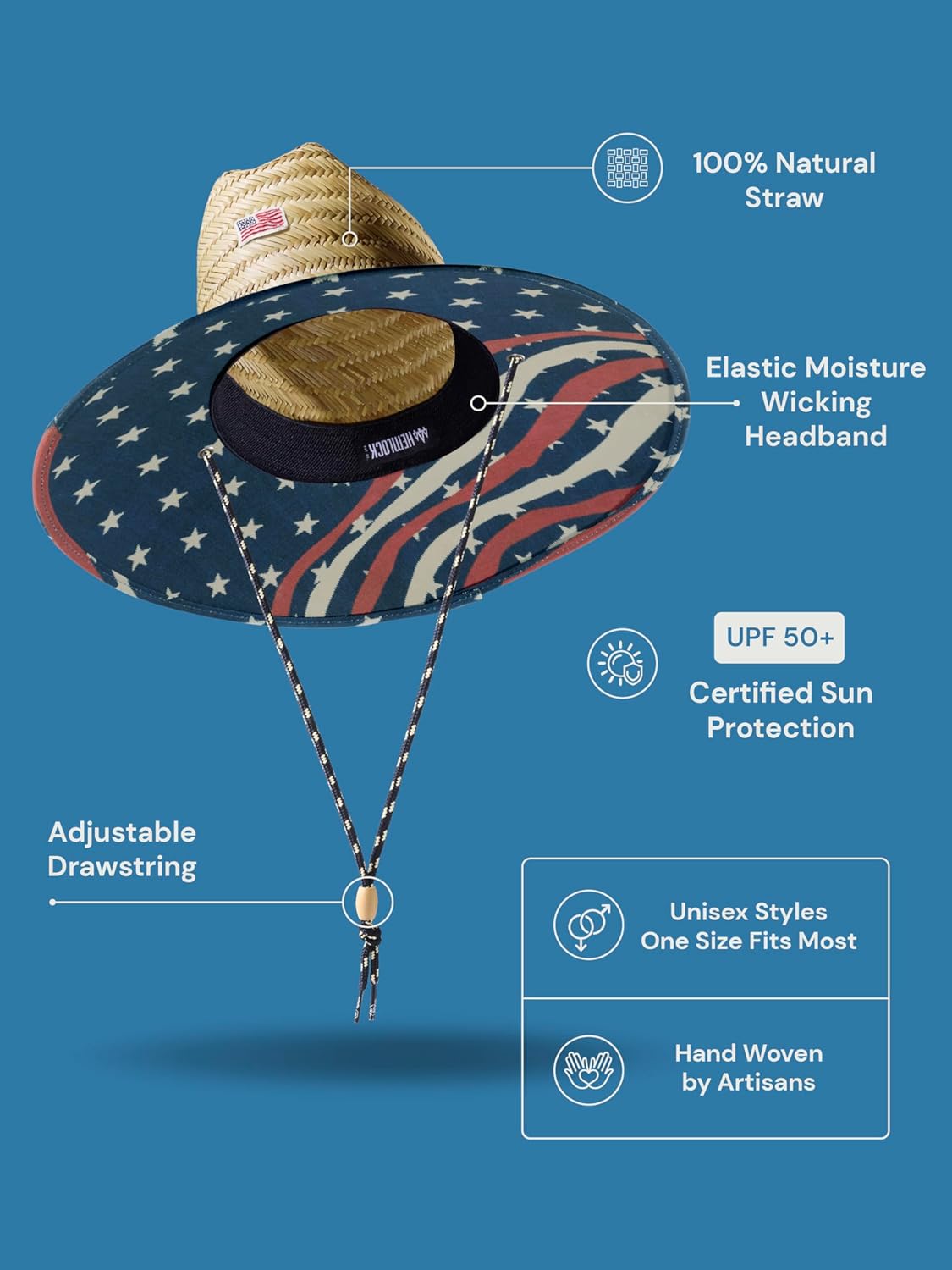 Straw Visor for Women | Packable Beach Visor & Sun Visor | Sun Protection | One Size | Hemlock - Image 2