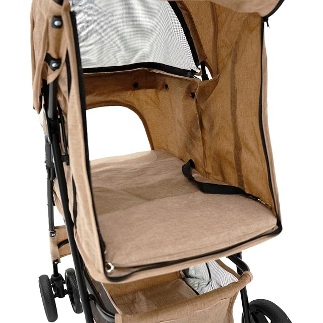 Foto 8 de 8 de Cochecito Plegable para Mascotas BEIGE