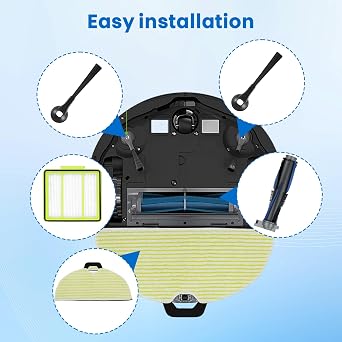 Roller Brush Filter Mop Compatible with Shark RV2000WD RV2001WD RV2002WXUS