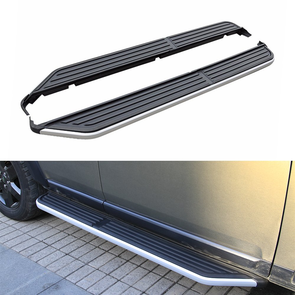 2 Pcs Running Board Fits for Land Rover Discovery LR3 LR4 2003-2016 Discovery Aluminum Side Step Nerf Bars