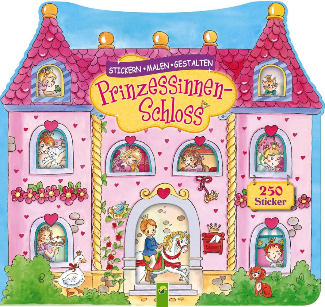 Aufkleber-Set Prinzessin & Schloss – Bunte Sticker Für Kinder, Belohnung, Geburtstag & Basteln