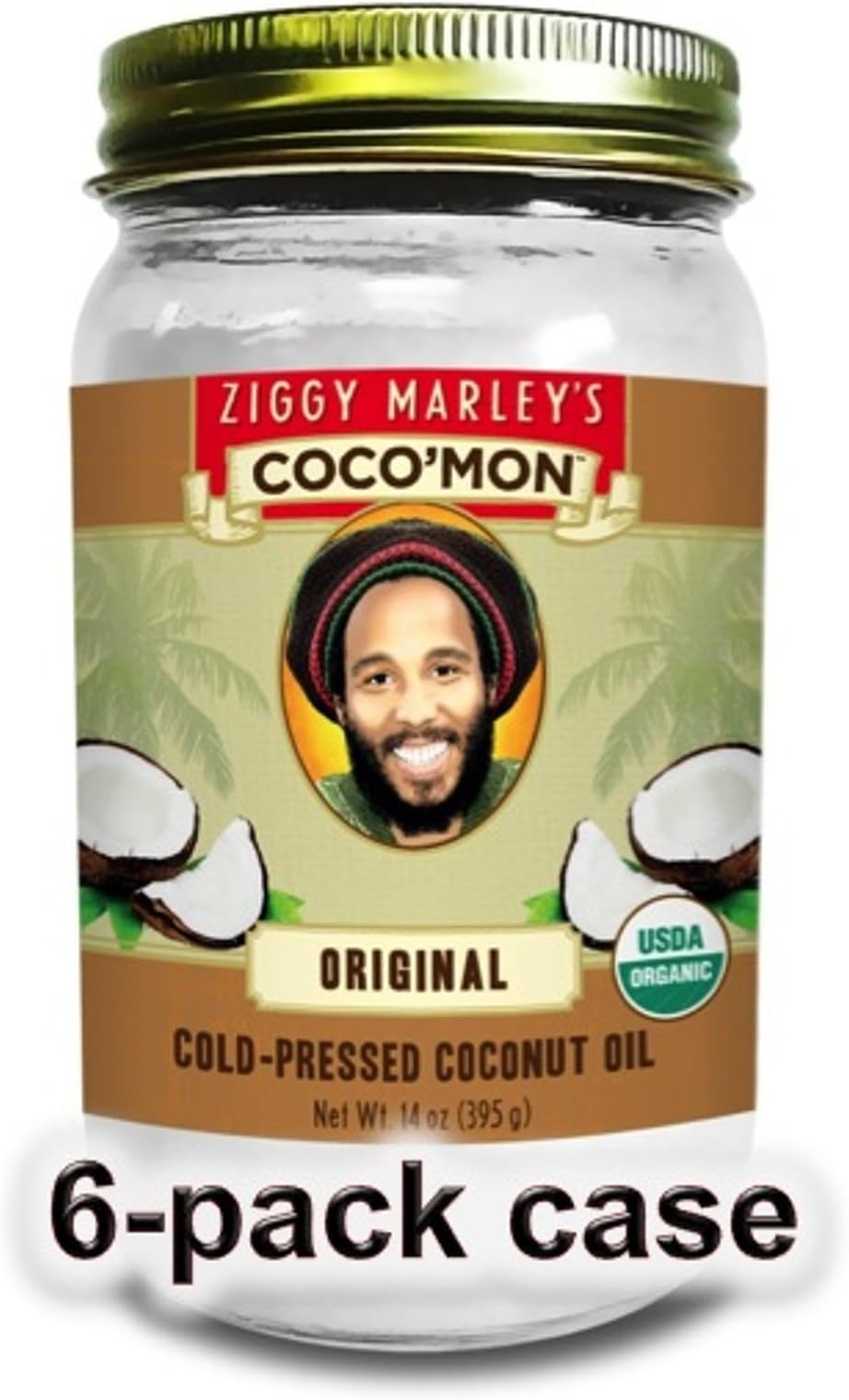Ziggy Marley's Coco'mon, Original Cold-Pressed Coconut Oil, 14 Ounce