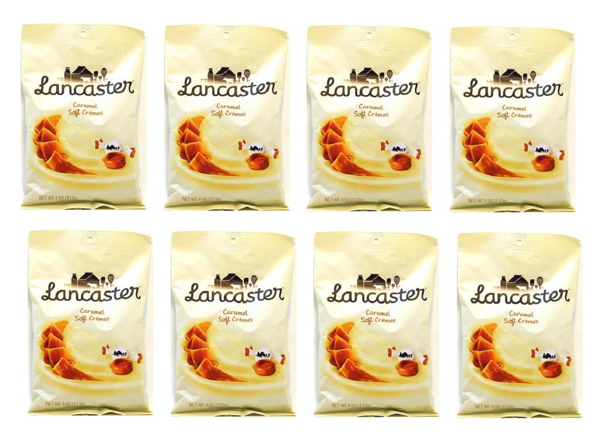 Lancaster Soft Crèmes Caramel Candies, 4Ounce Bag (Pack