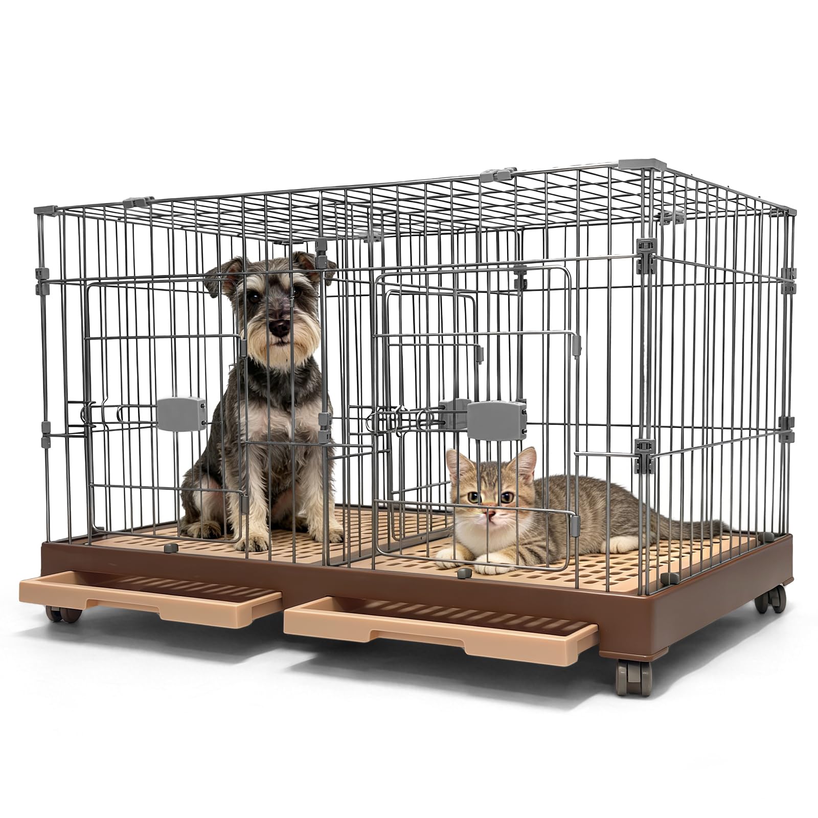 Amazon.co.jp: HAPET Lockable Dog Cage, Cat Cage, Extra Large Cage