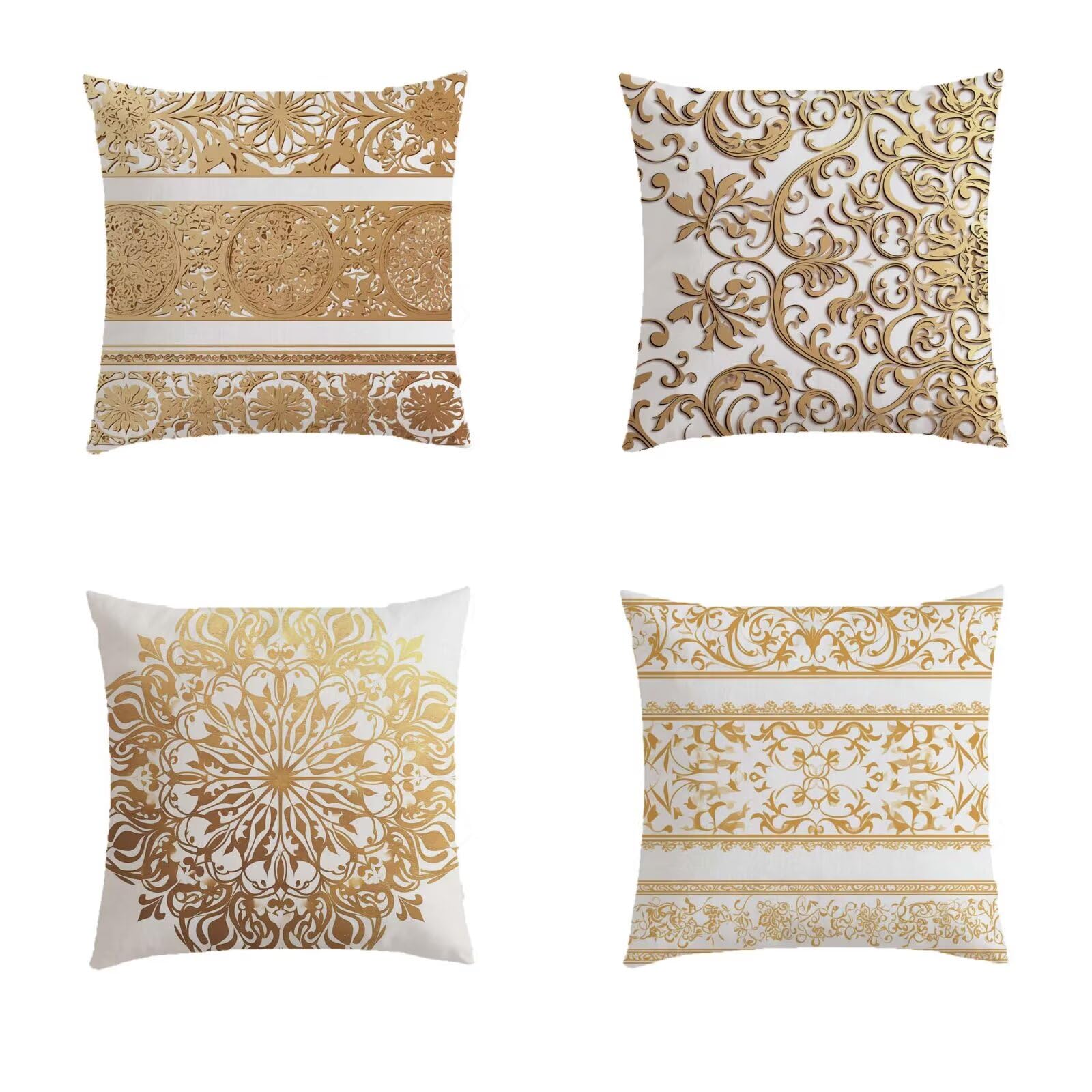 Housse de coussin 50x50 exterieur mandala pour embellir votre salon de jardin cet été